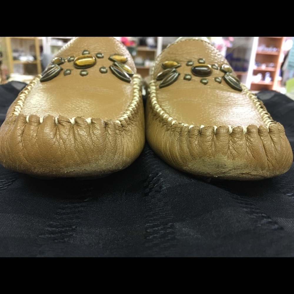 Enzo Angiolini Ajenaeo Leather Loafer Mules 7.5 M - Picture 4 of 7
